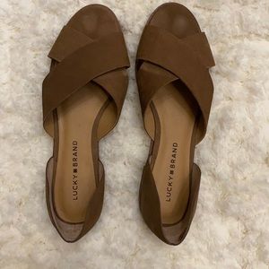 Lucky Brand brown sandals. Size 8